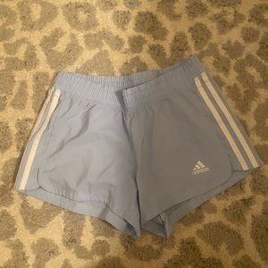 blue adidas athletic shorts